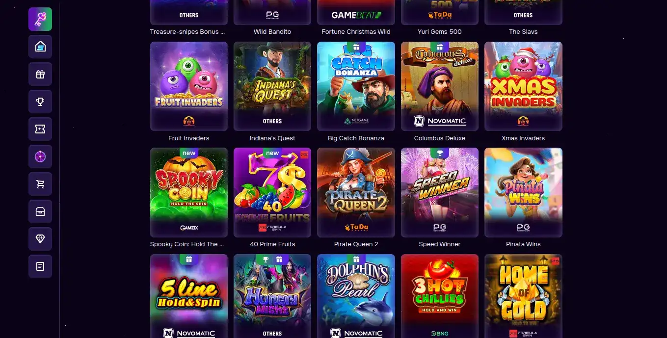 Lucky Pari casino интерьер зала с игровыми автоматами
